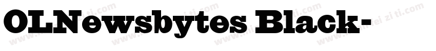 OLNewsbytes Black字体转换
